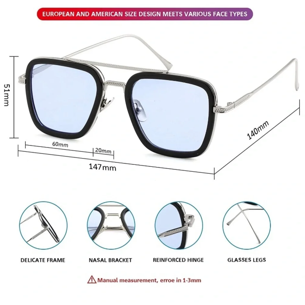 Tony Stark Vintage Sunglasses Men/Women